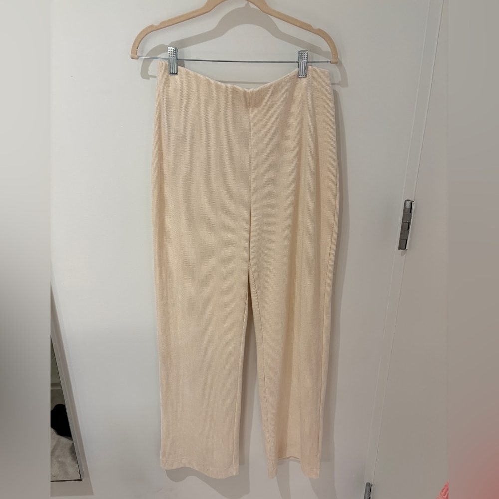 Mango Cream Straight Leg Women's Pants